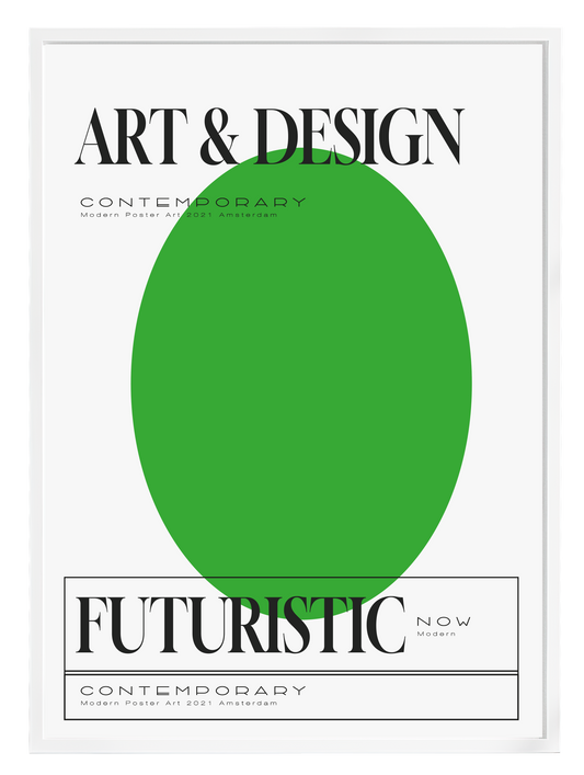 ART & DESIGN GREEN Poster