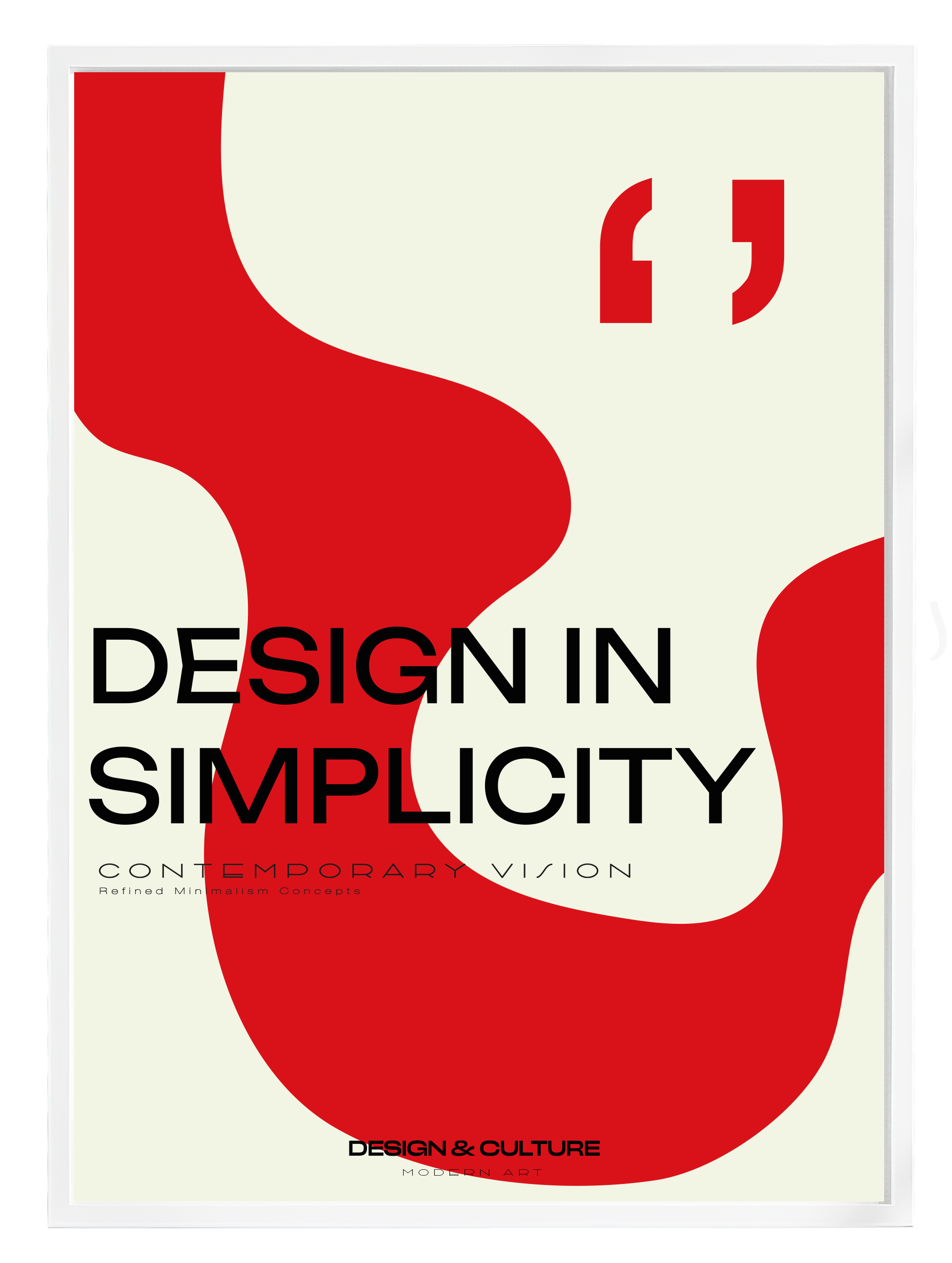 Design In Simplicity Poster