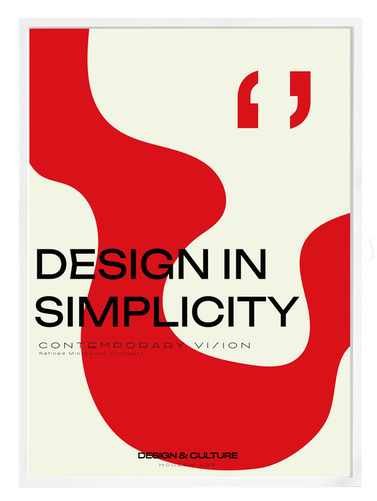 DESIGN IN SIMPLICITY Poster