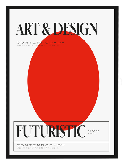 ART & DESIGN RED Poster