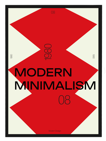 MODERN MINIMALISM 1980 Poster