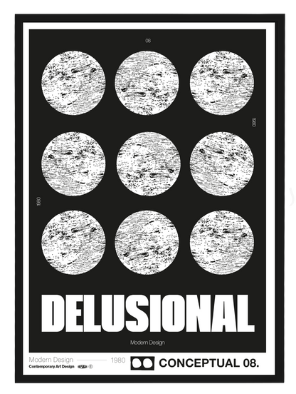 DELUSIONAL CURVE Poster