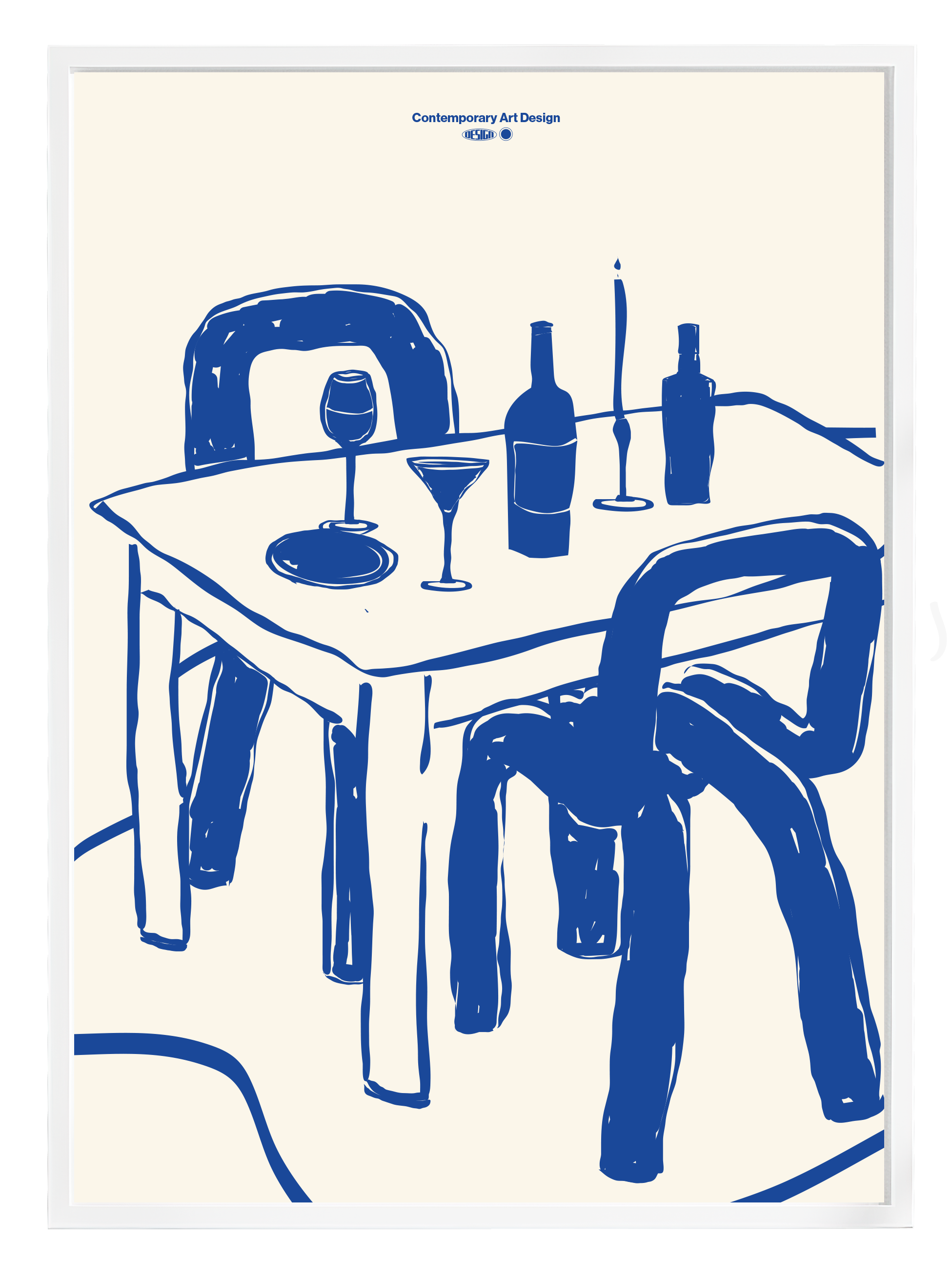 After Diner Blue Poster