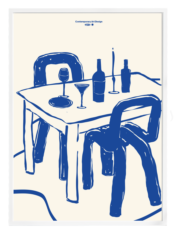 After Diner Blue Poster