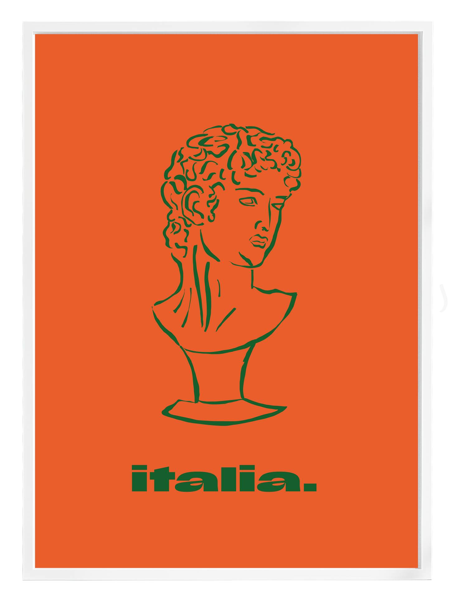 ITALIA ORANGE Poster