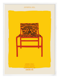 Stripes Chair Poster