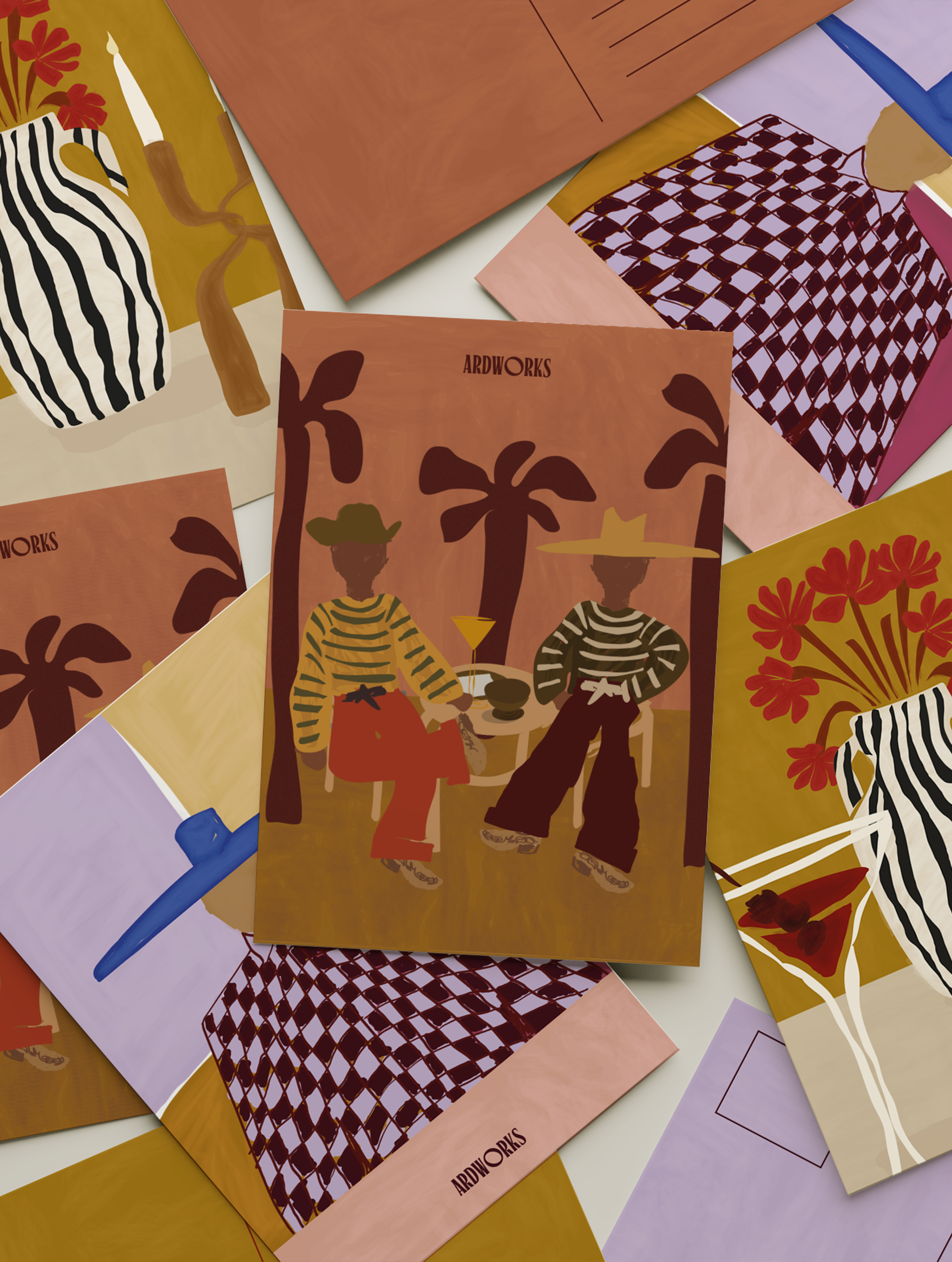 Set Van 3 Ansichtkaarten