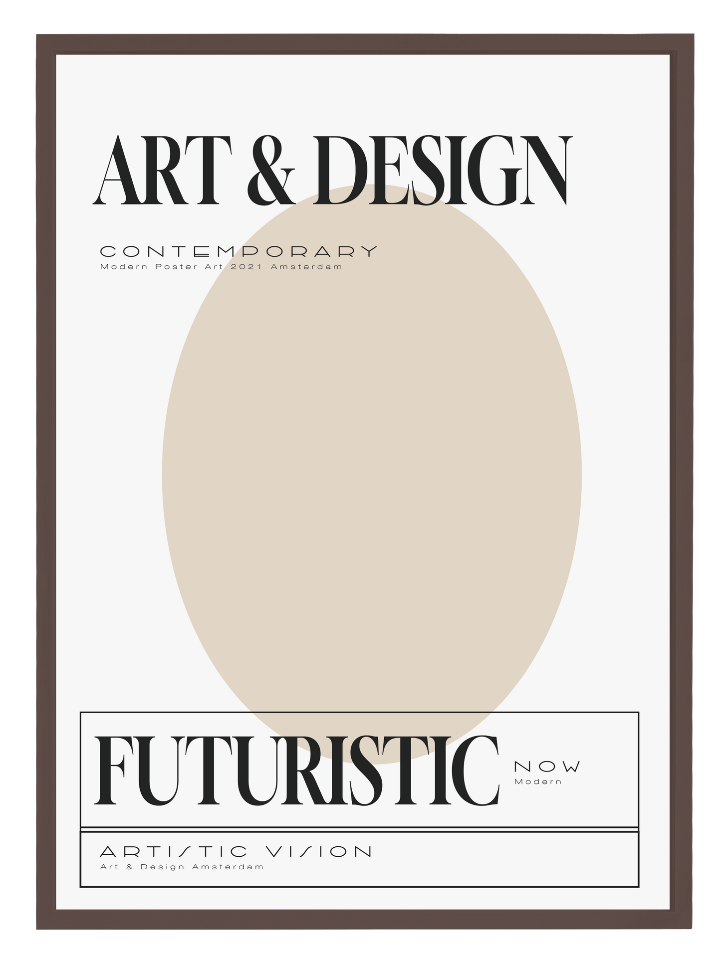 ART & DESIGN BEIGE Poster