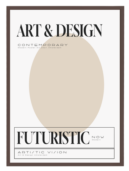 ART & DESIGN BEIGE Poster