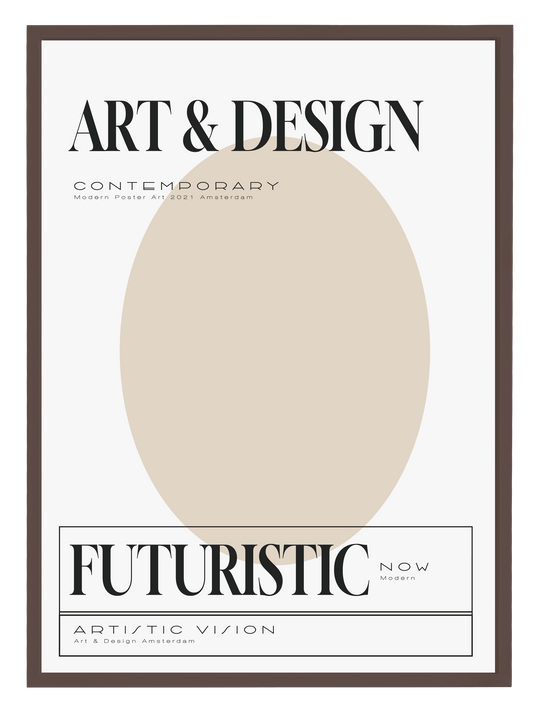 ART & DESIGN BEIGE Poster