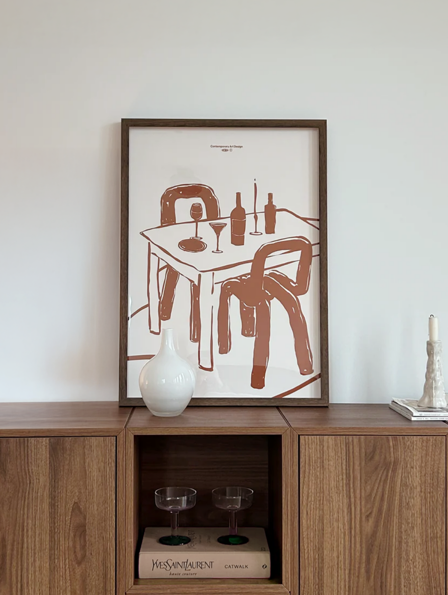 After Diner Beige Poster