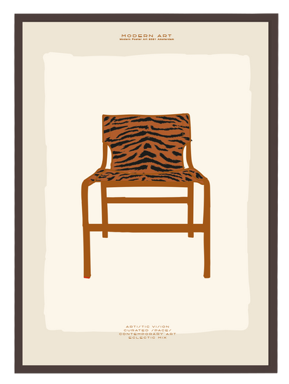 STRIPES CHAIR BEIGE Poster