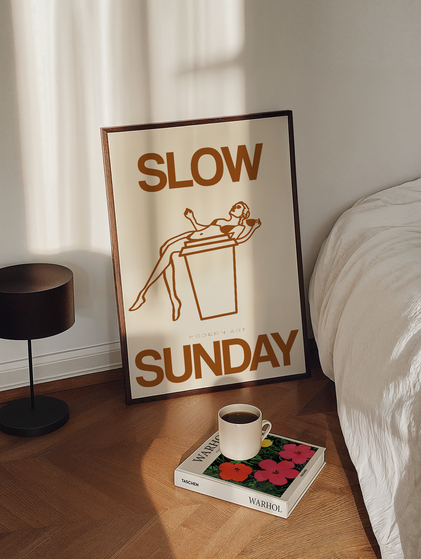 SLOW SUNDAY BEIGE Poster