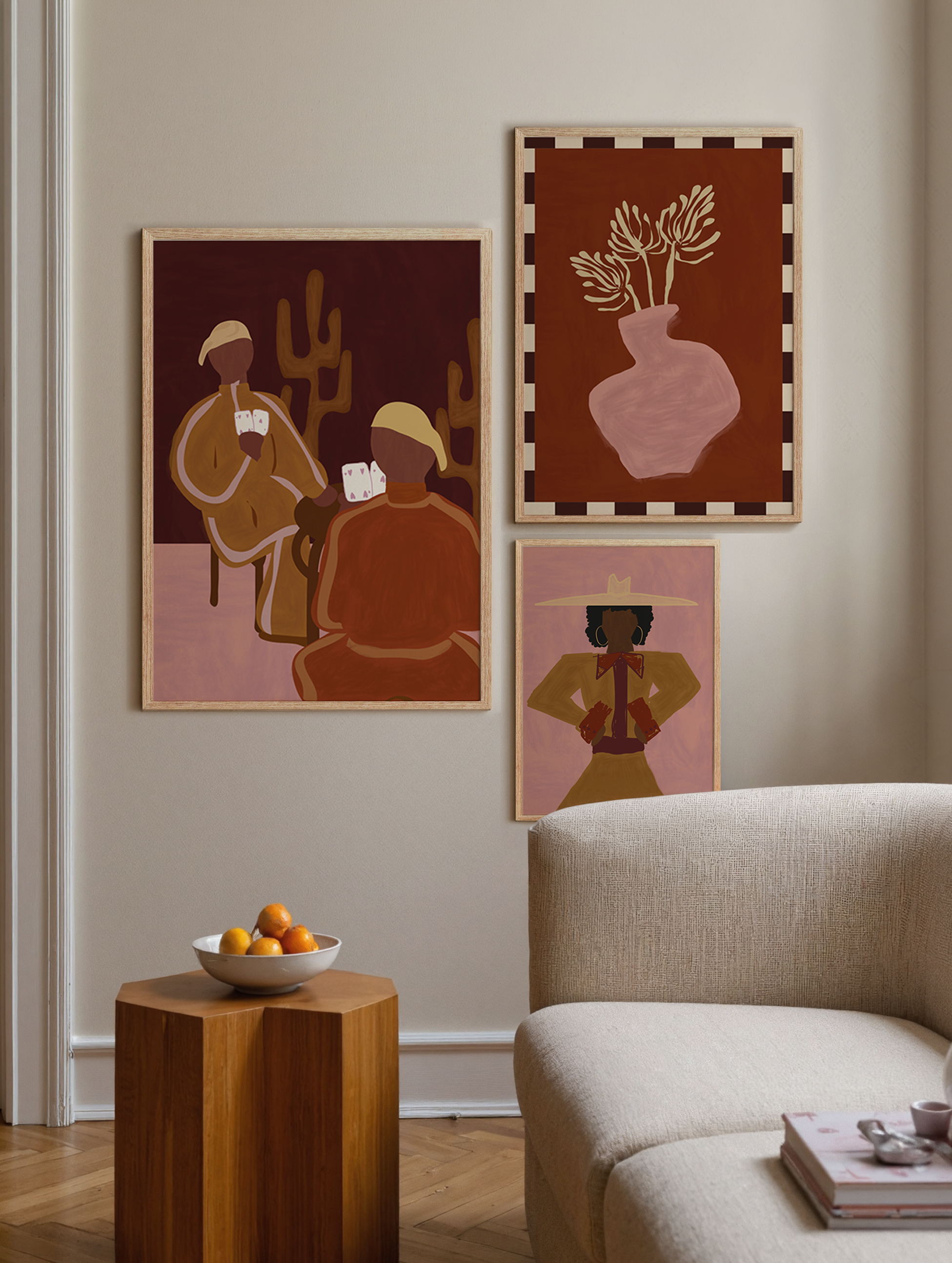Luna Burnt Orange Poster