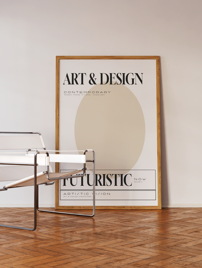 ART & DESIGN BEIGE Poster