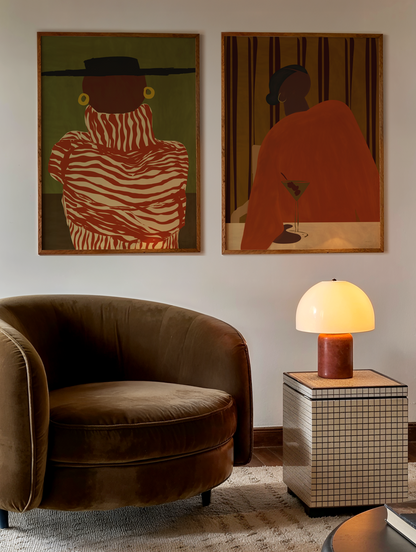 Orange Stripes Poster