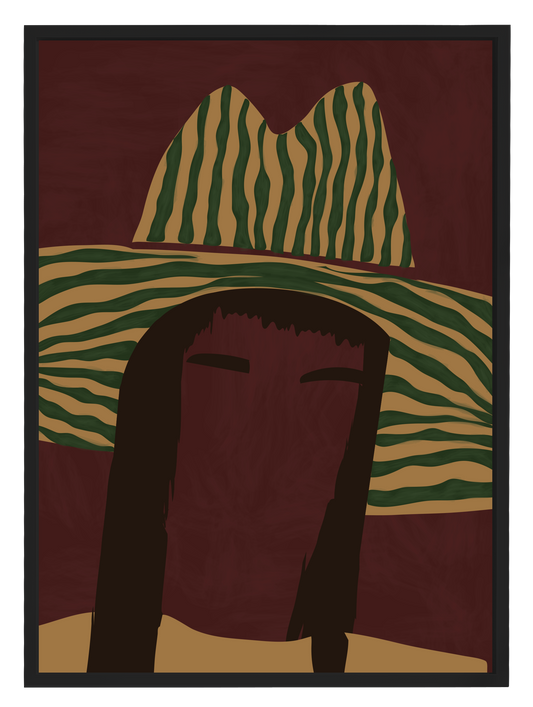 Striped Rodeo Poster