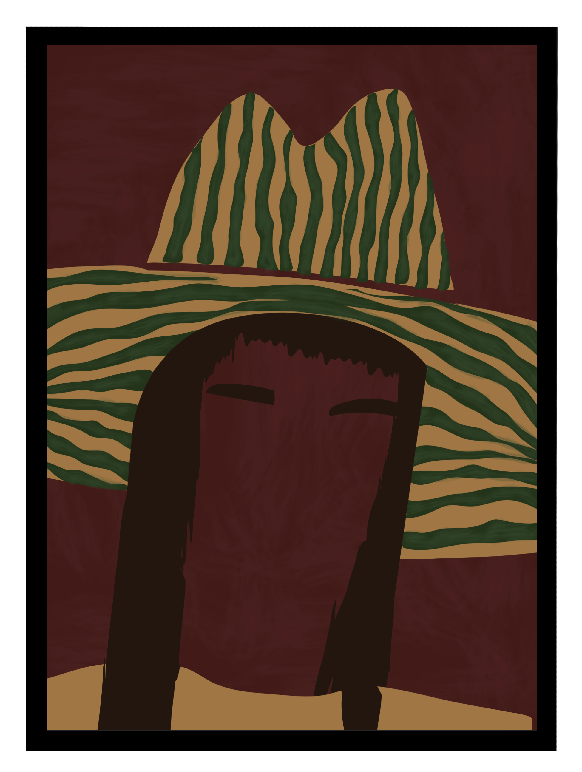 Striped Rodeo Poster