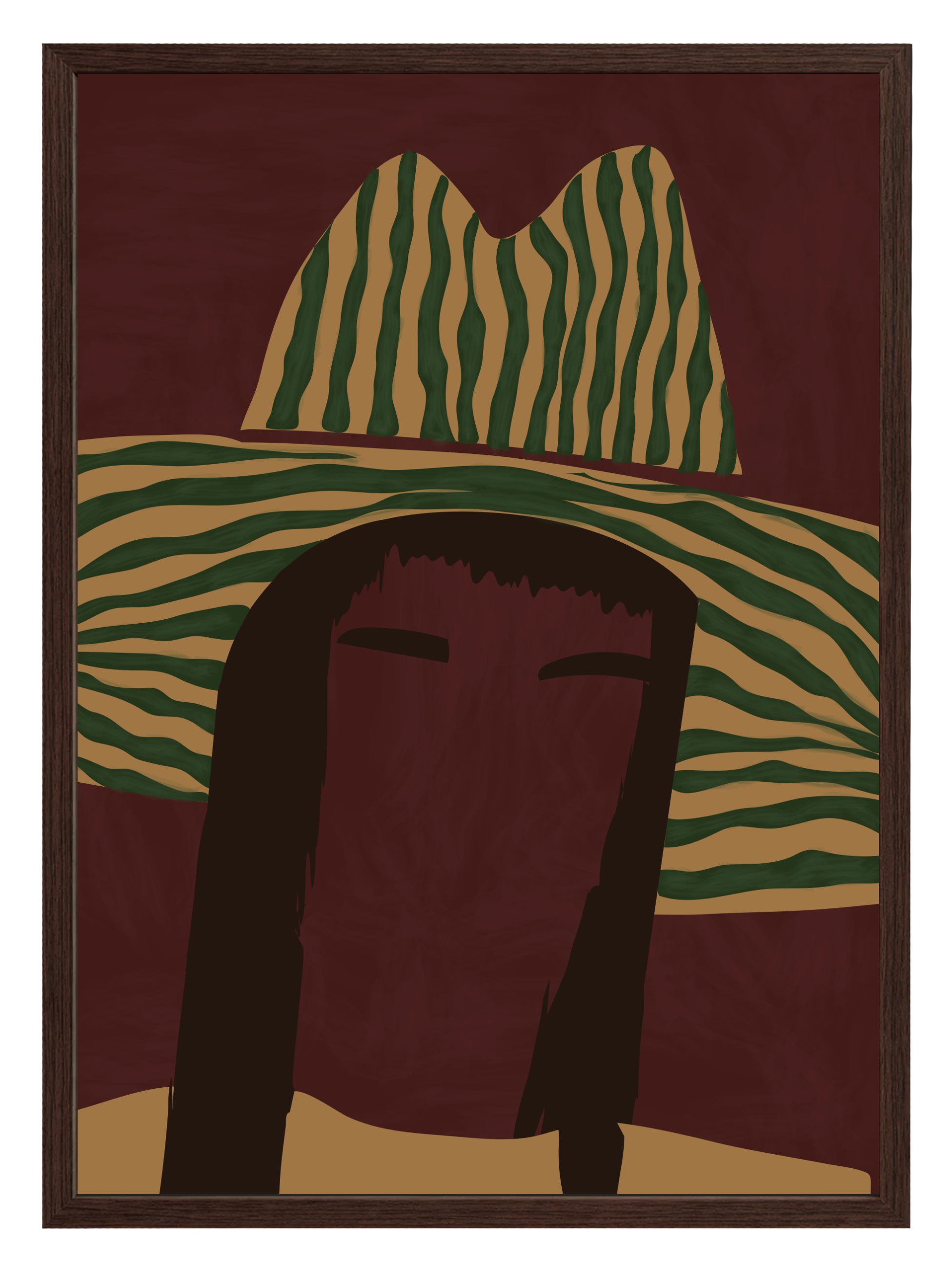 Striped Rodeo Poster