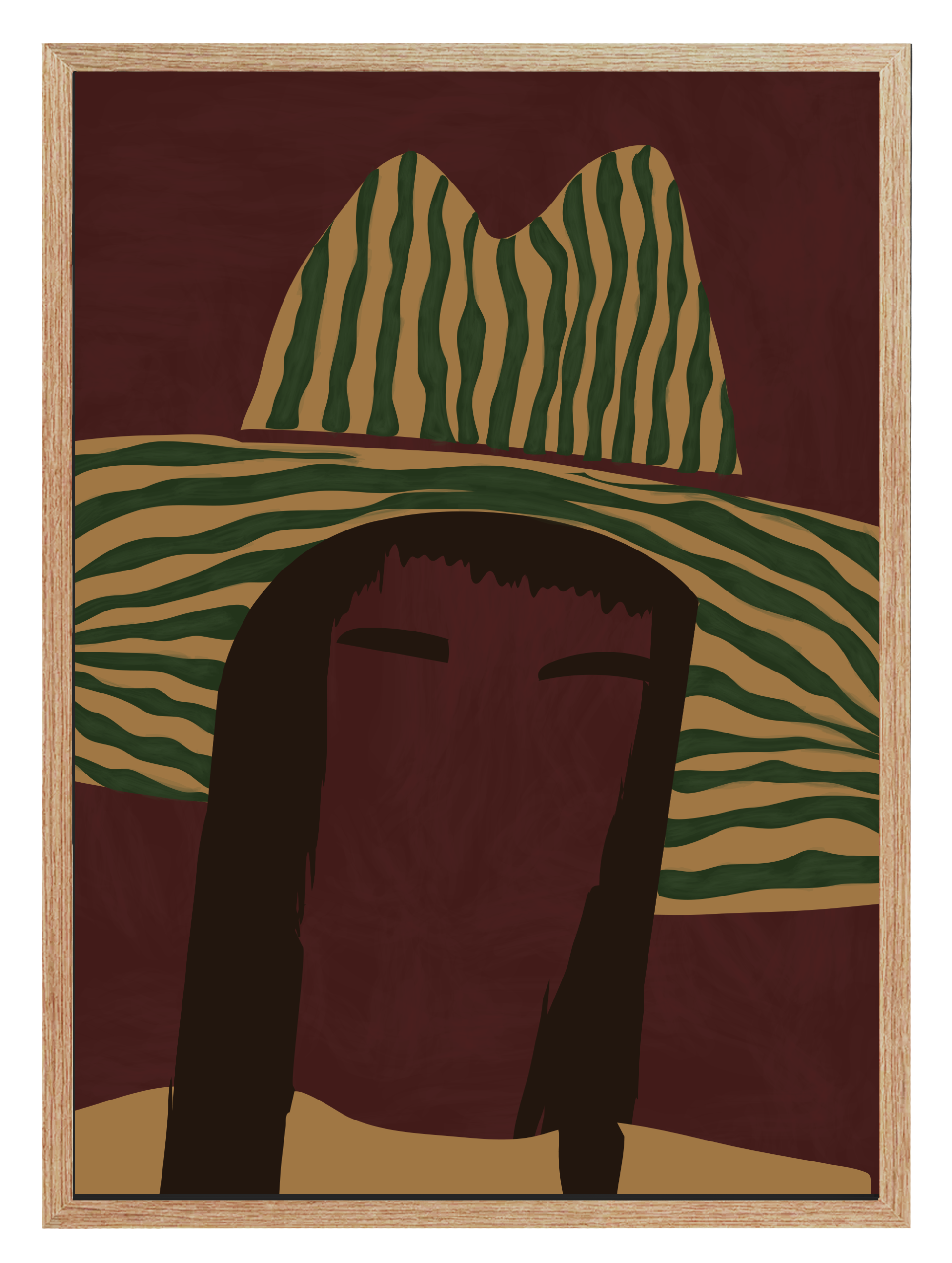 Striped Rodeo Poster