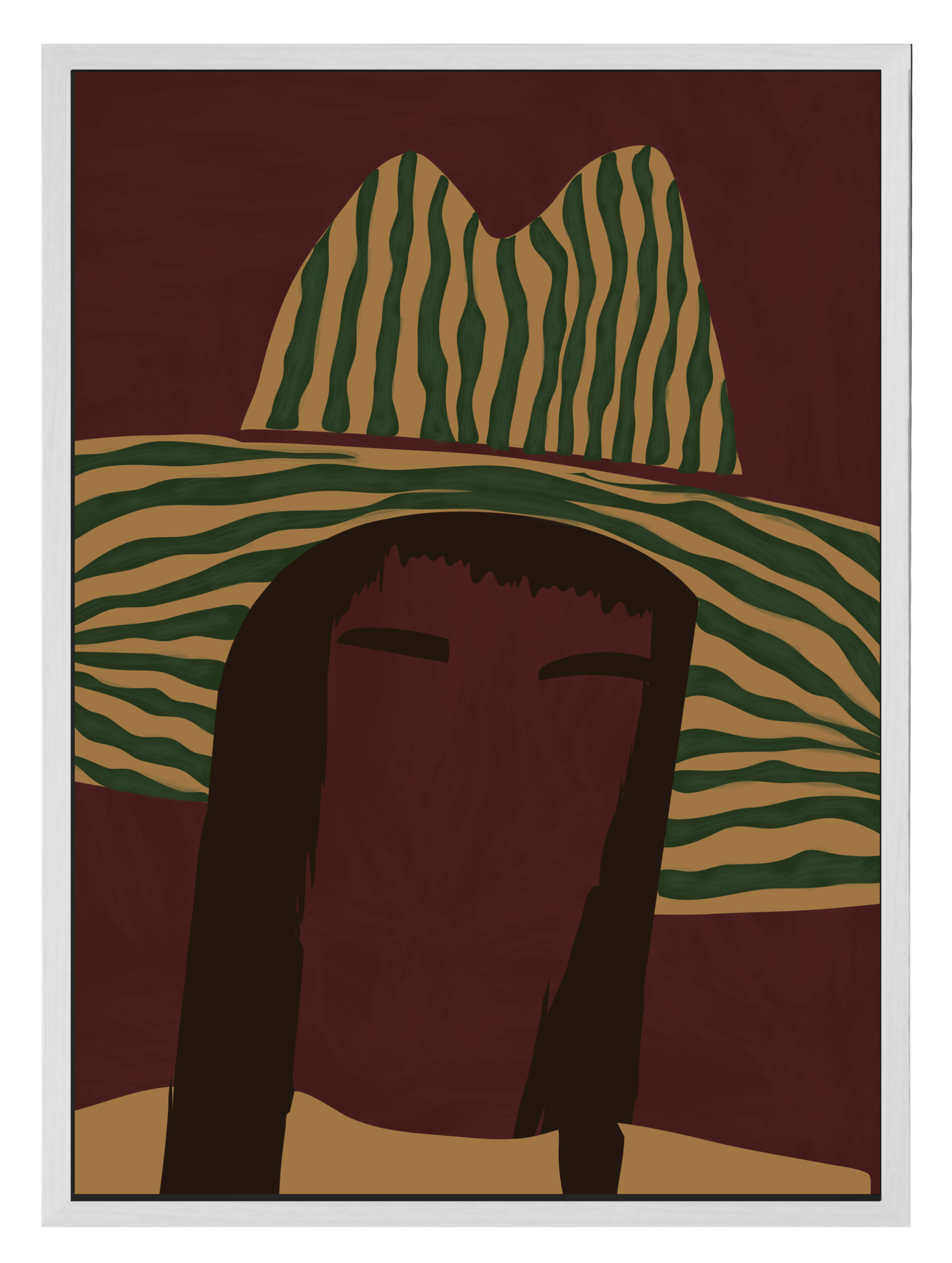 Striped Rodeo Poster