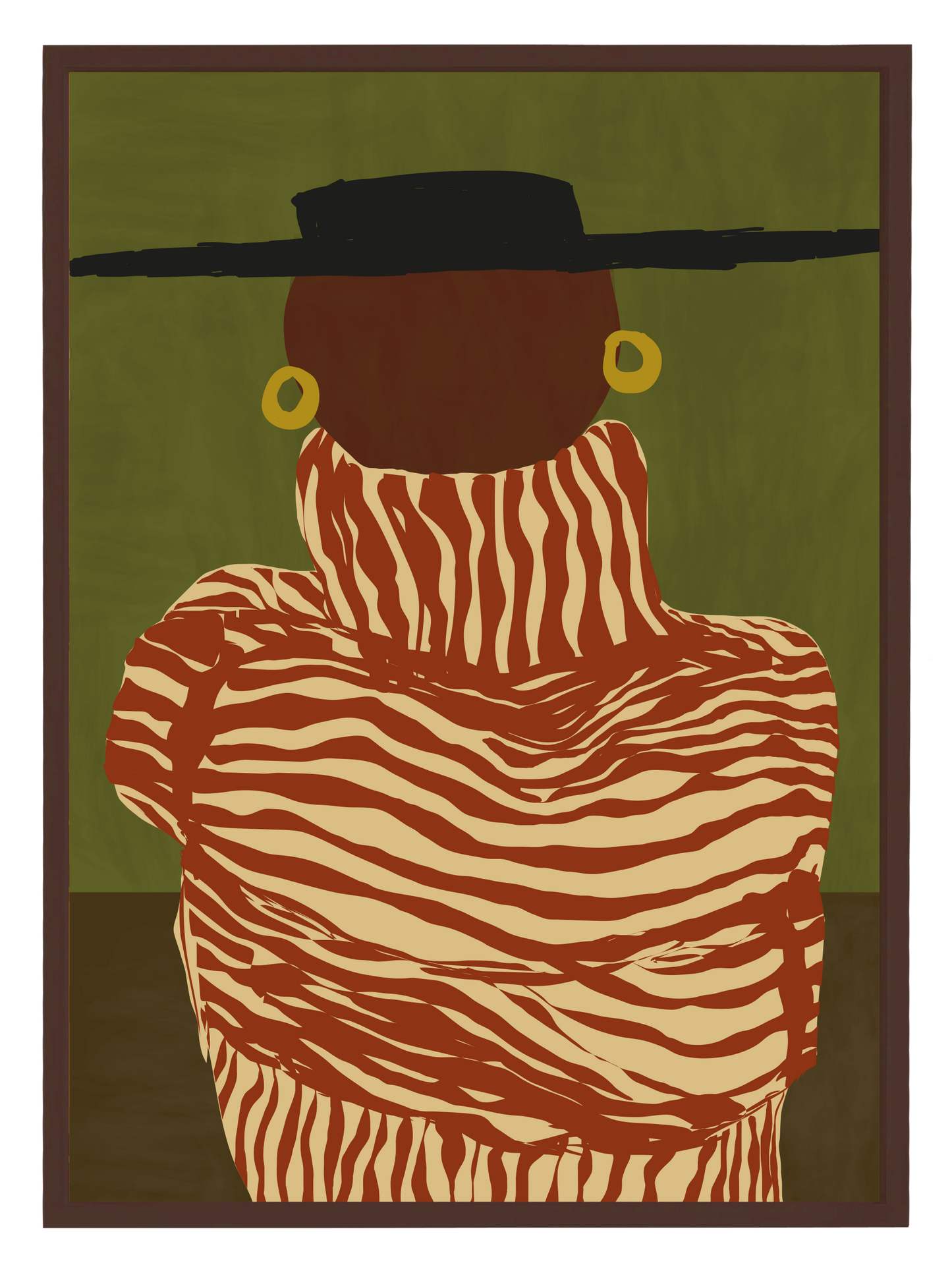 Orange Stripes Poster