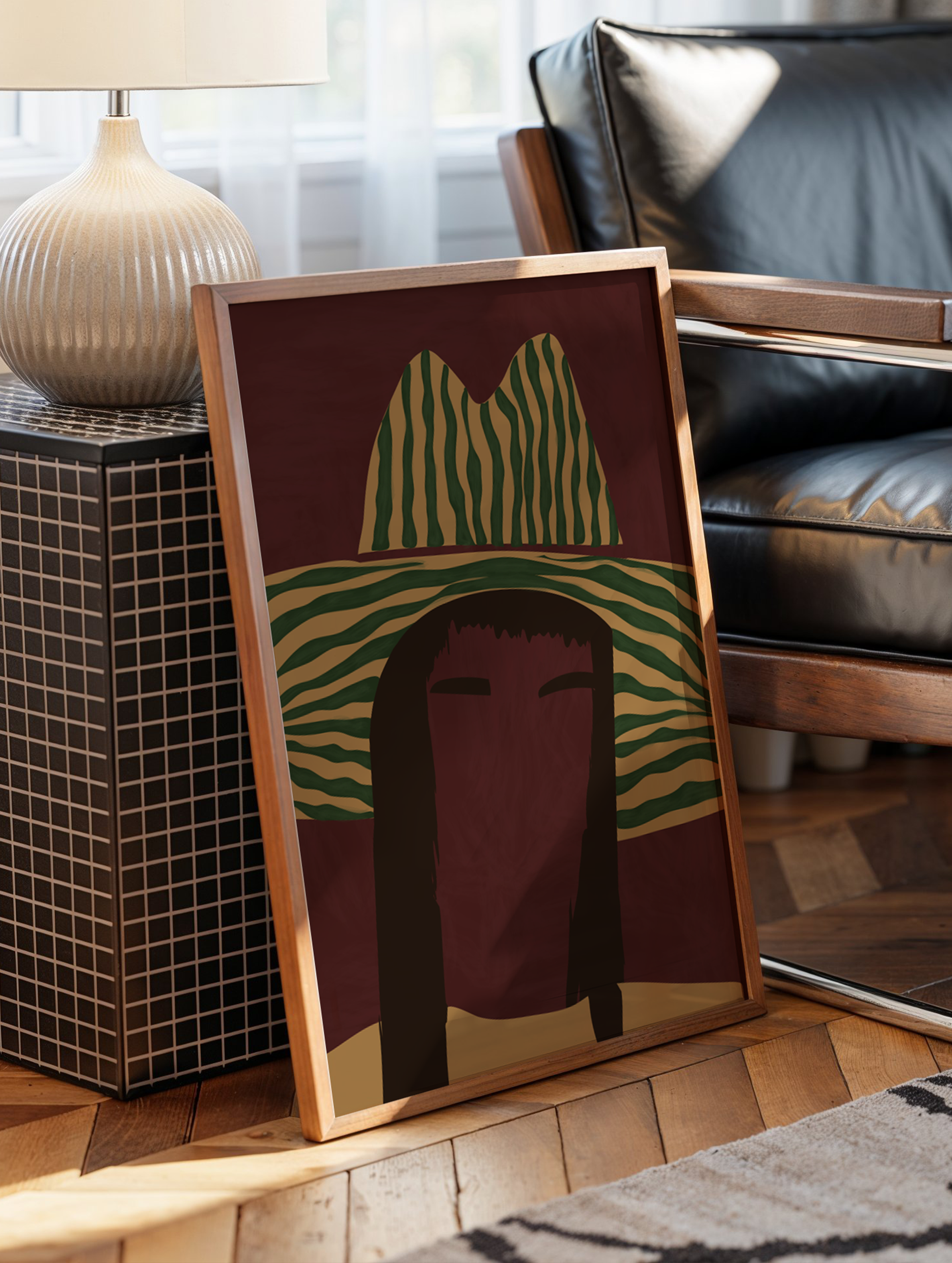 Striped Rodeo Poster