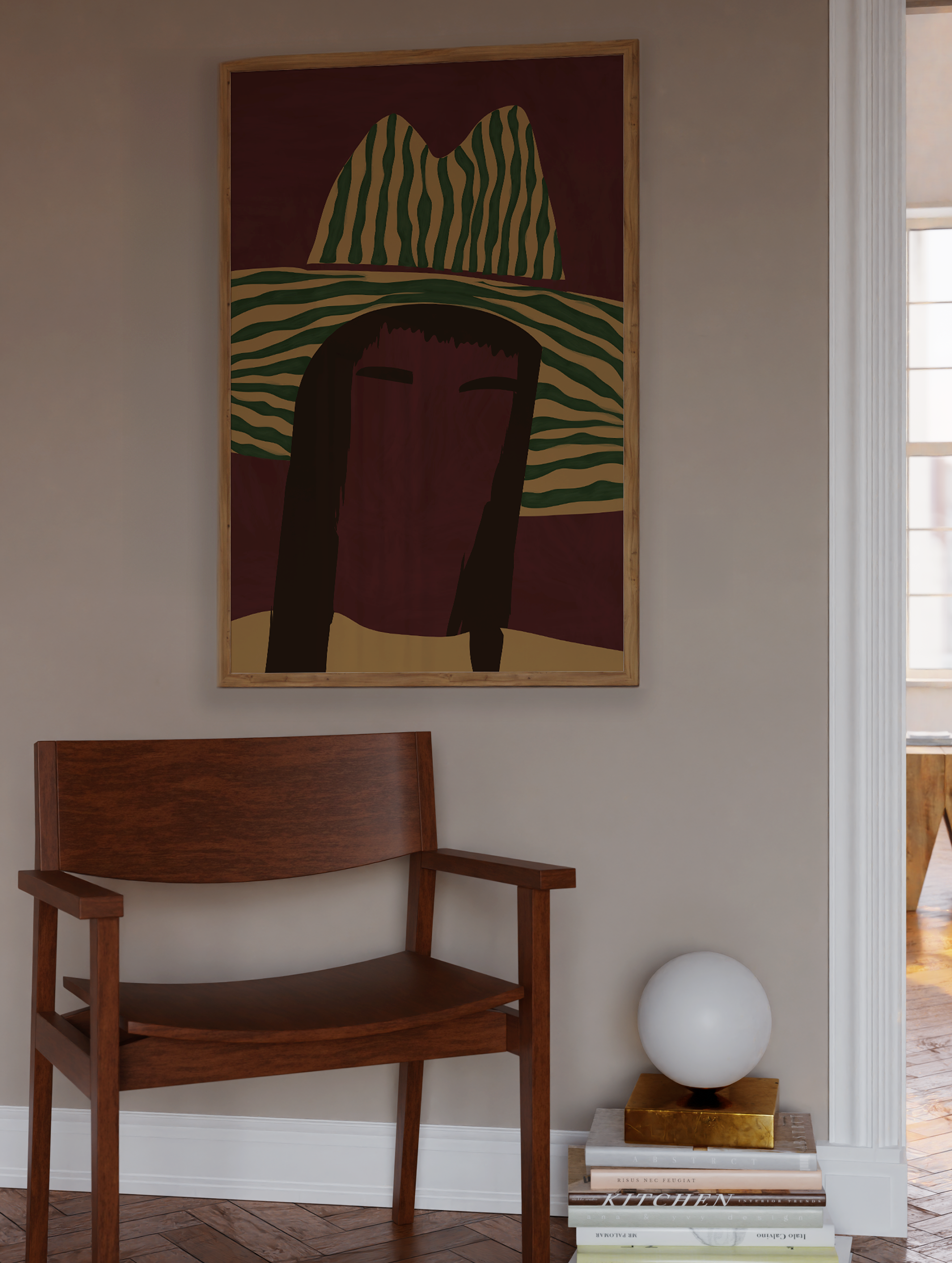 Striped Rodeo Poster