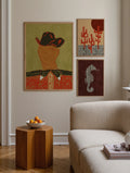 Set Of 3 - Outlaw Set 3 Prints + Light Wood lijsten