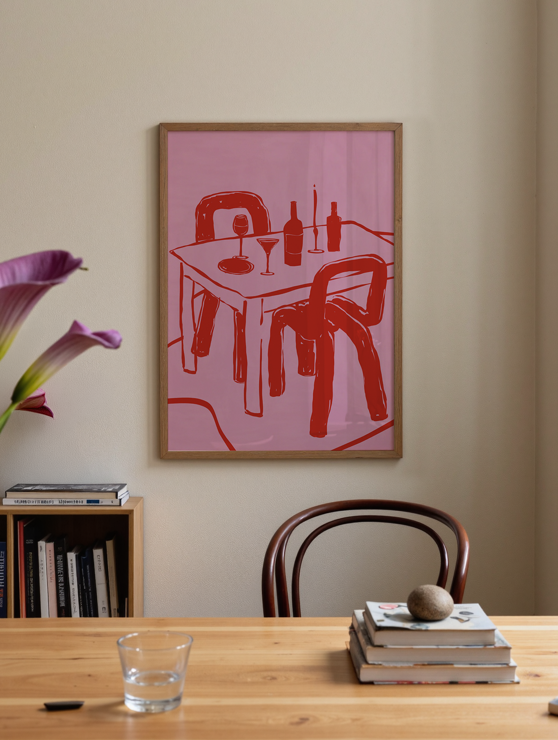 After Diner Pink Poster