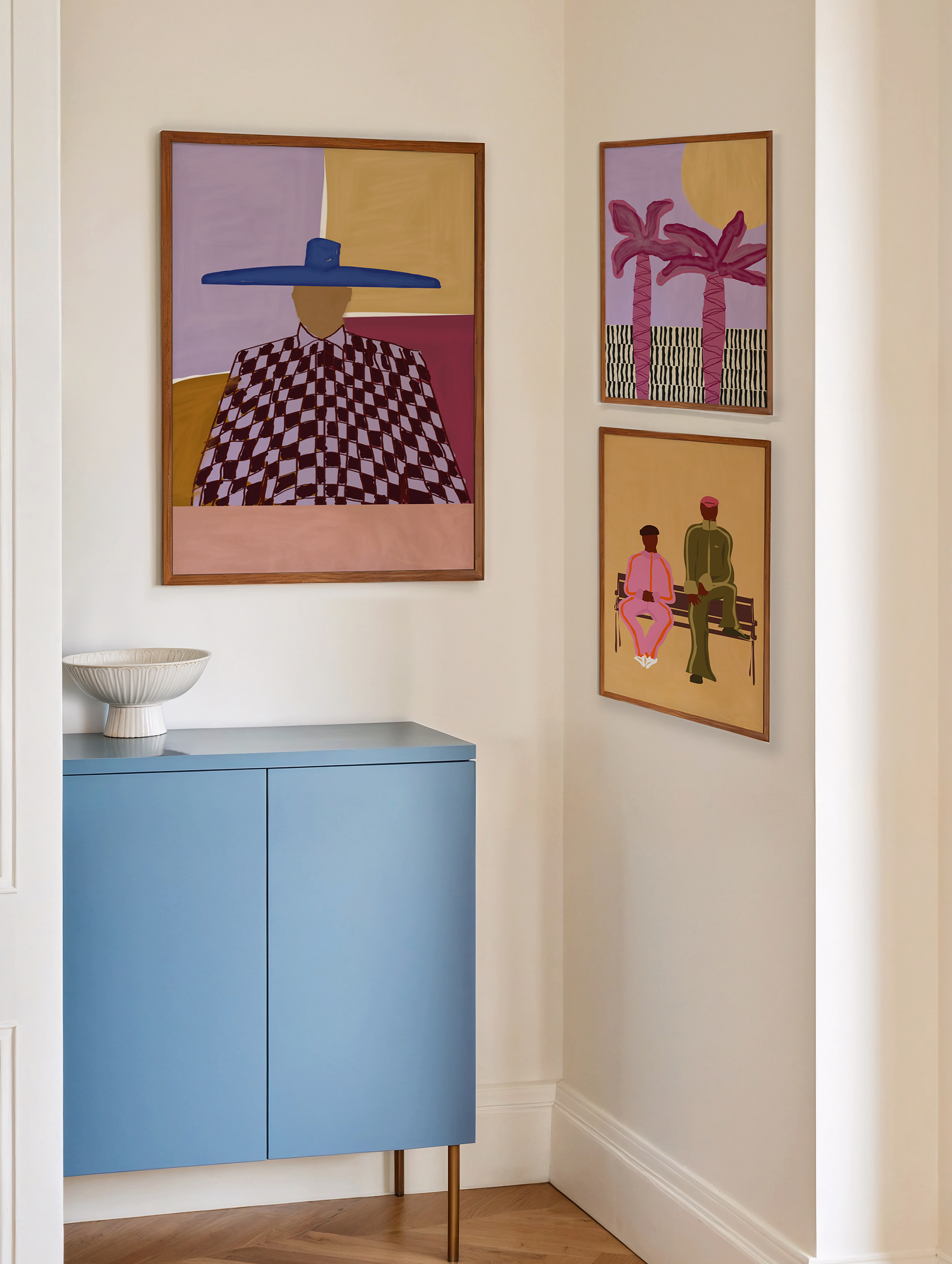 Marrakesh Palms Blush Poster