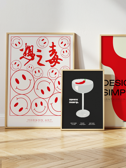 Spicy Marg Poster Black