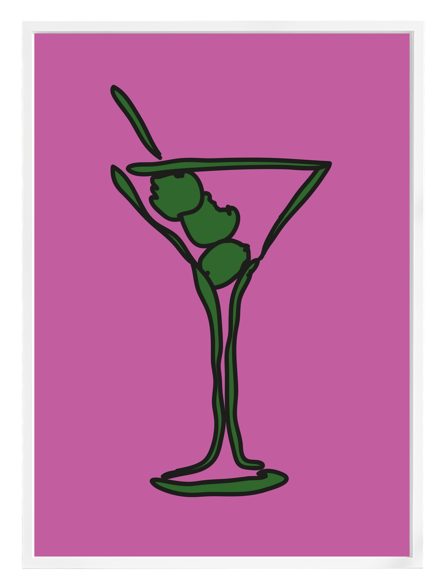 MARTINI PURPLE Poster