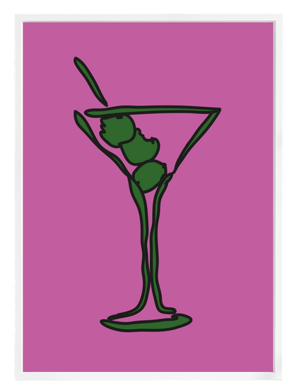 MARTINI PURPLE Poster