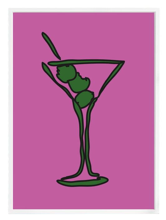 MARTINI PURPLE Poster