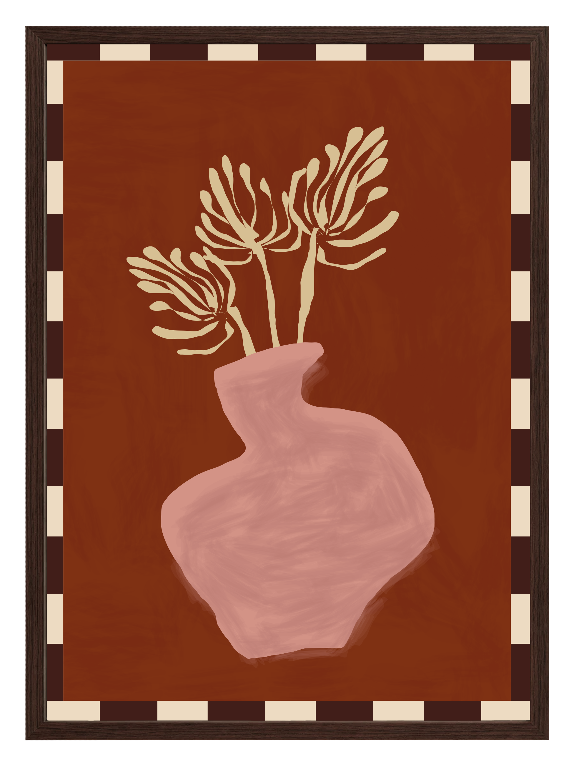 Luna Burnt Orange Poster