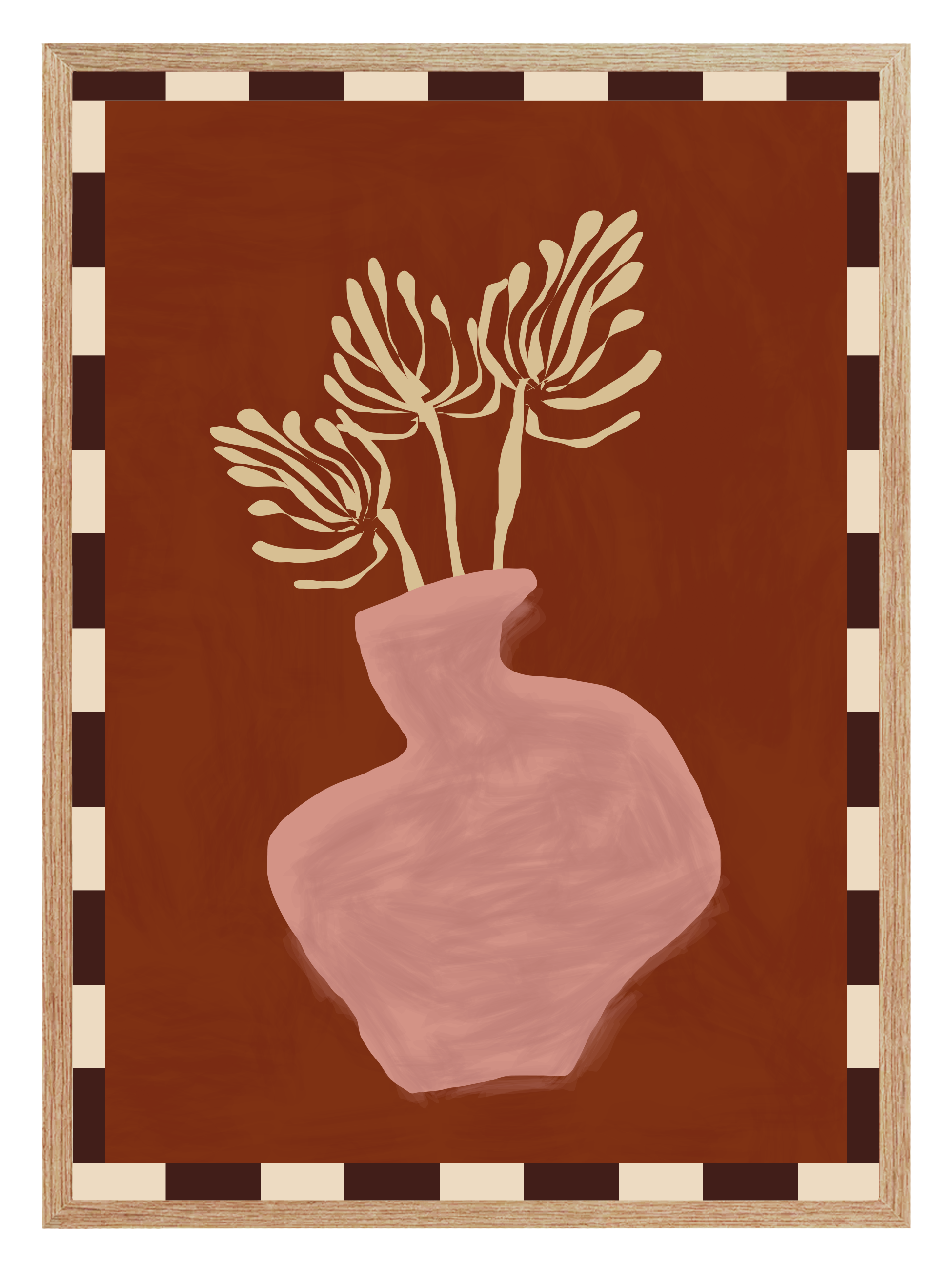 Luna Burnt Orange Poster