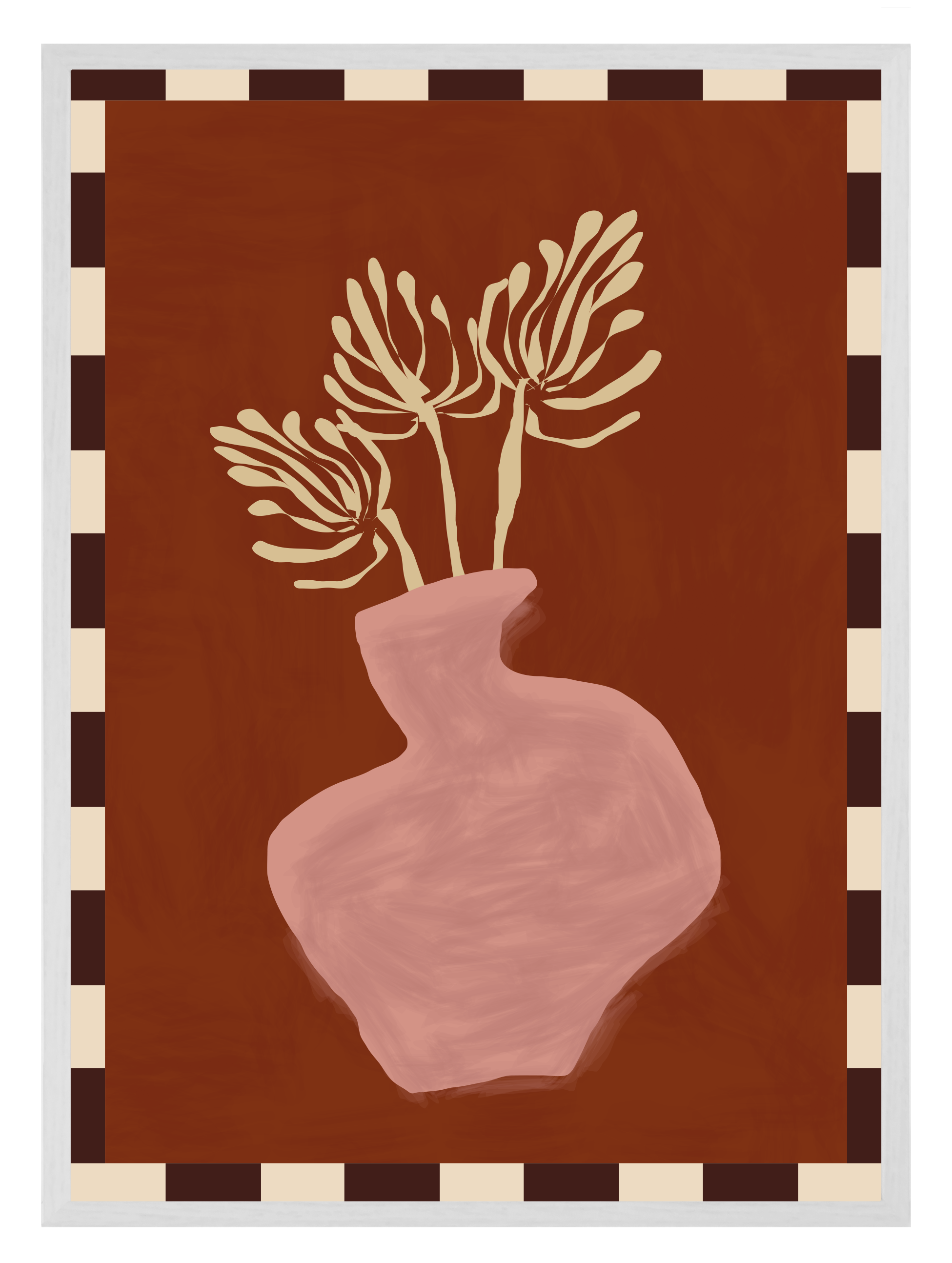 Luna Burnt Orange Poster