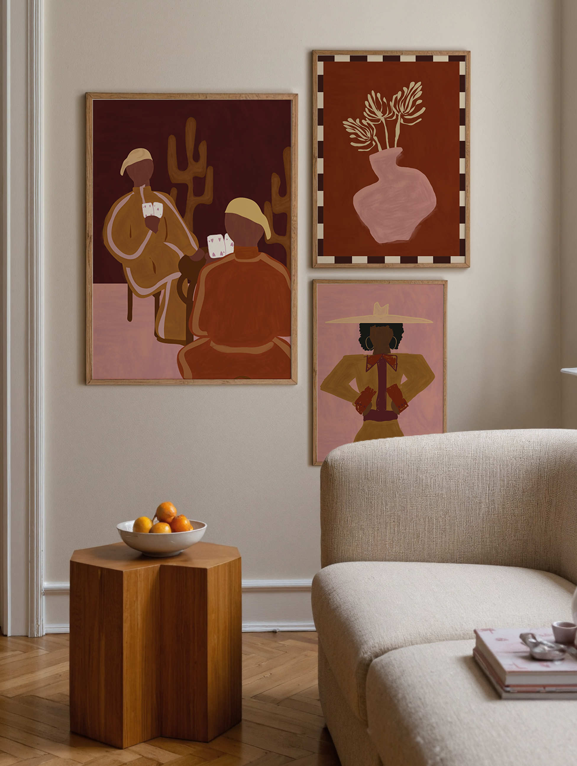 Luna Burnt Orange Poster