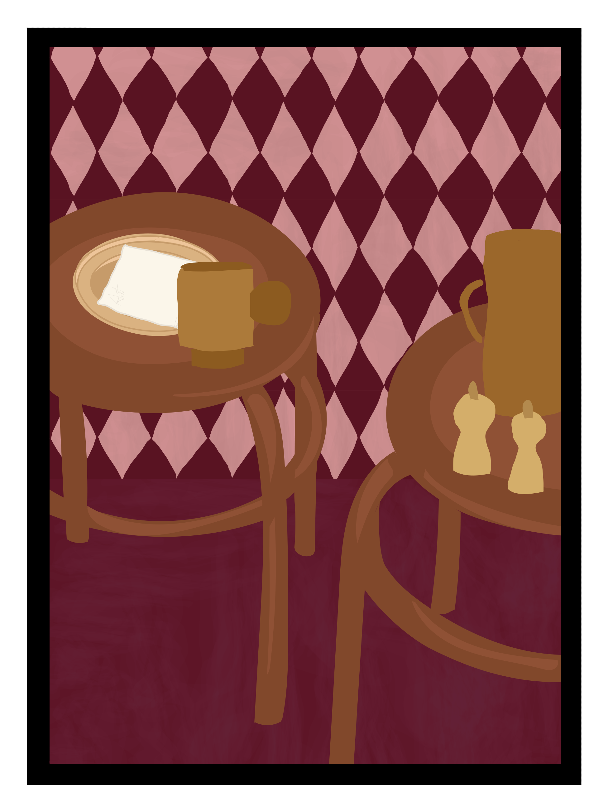 Checkered Tables Poster