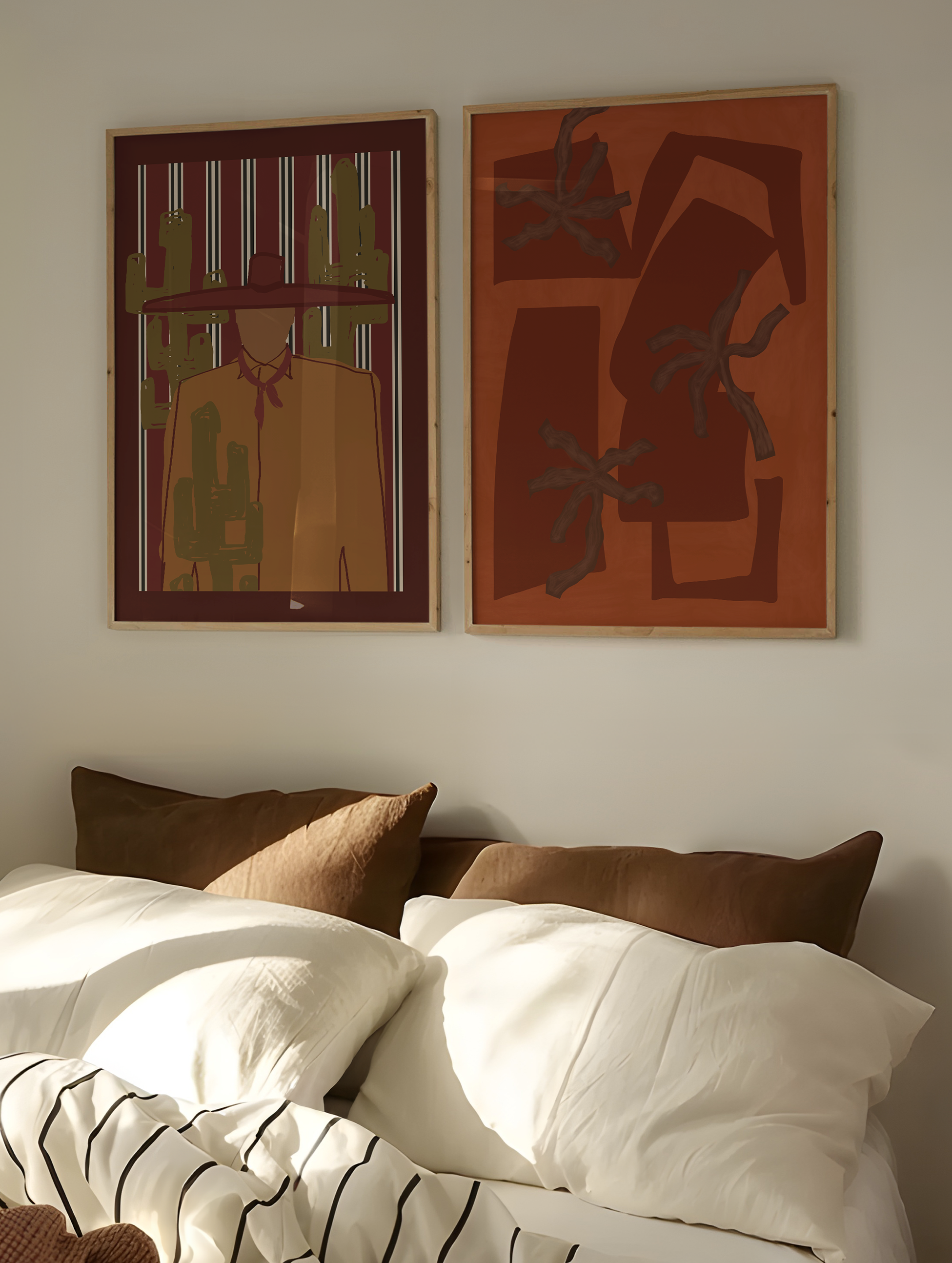 Blake Burgundy Poster