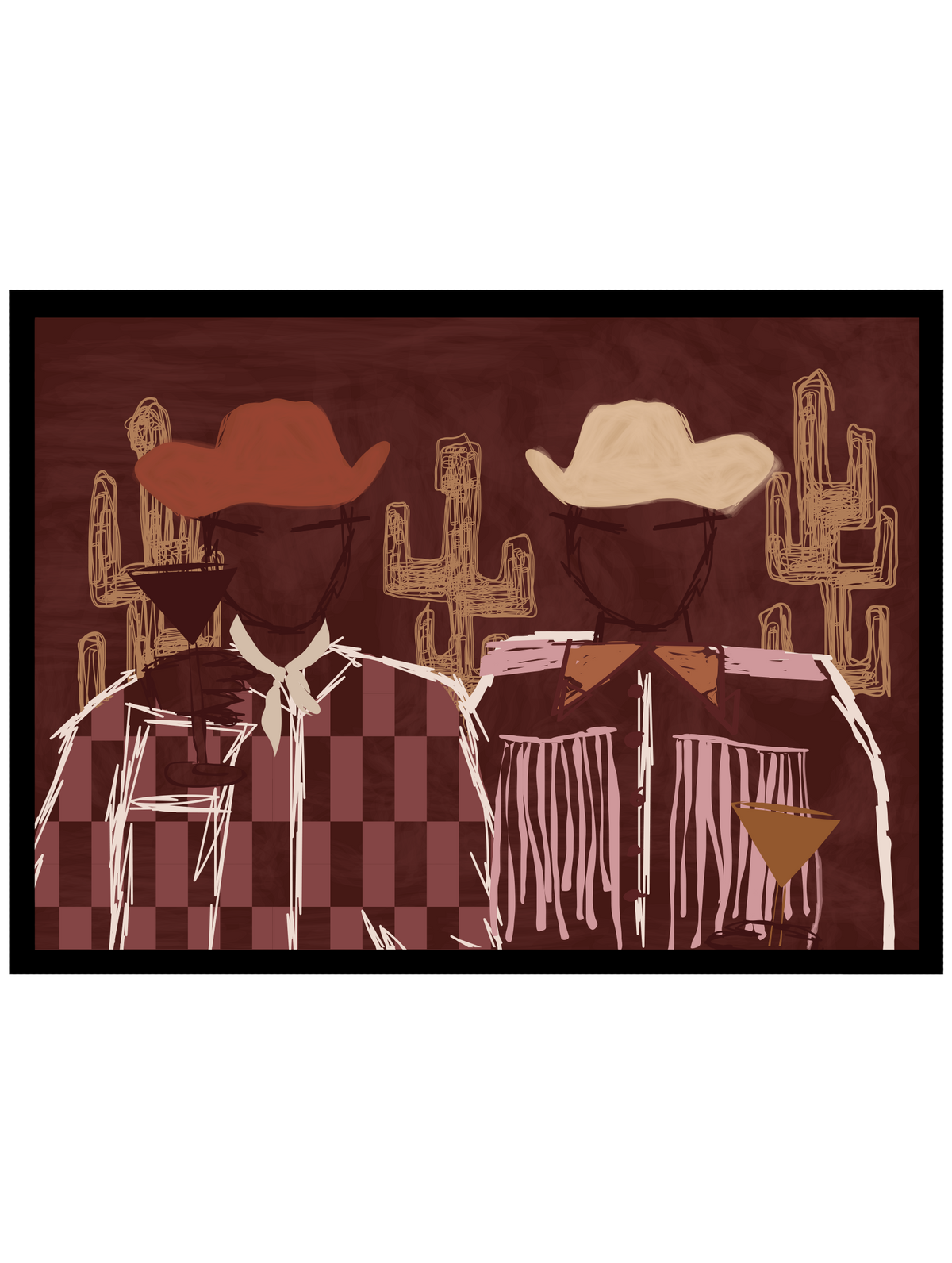 Cantina Cowboys Poster