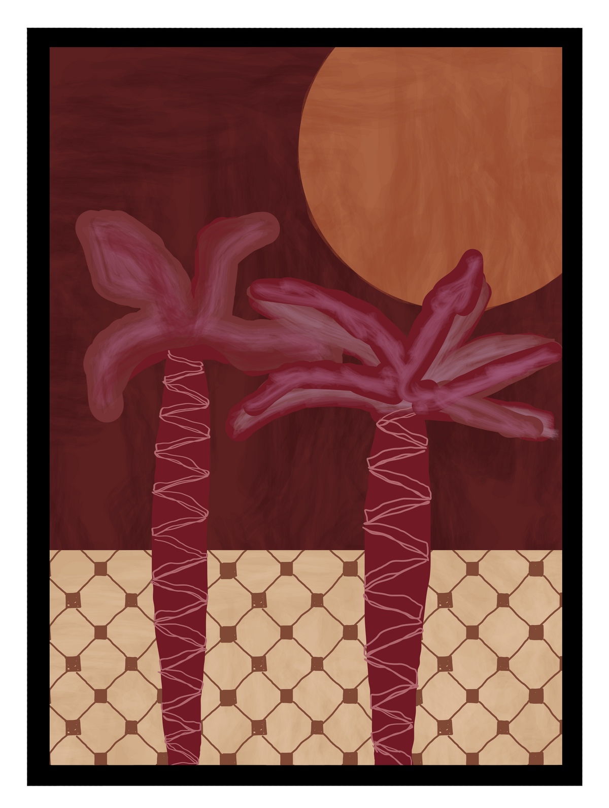 Palm Oasis Poster