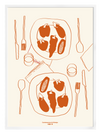 Table Orange Poster