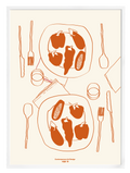 Table Orange Poster