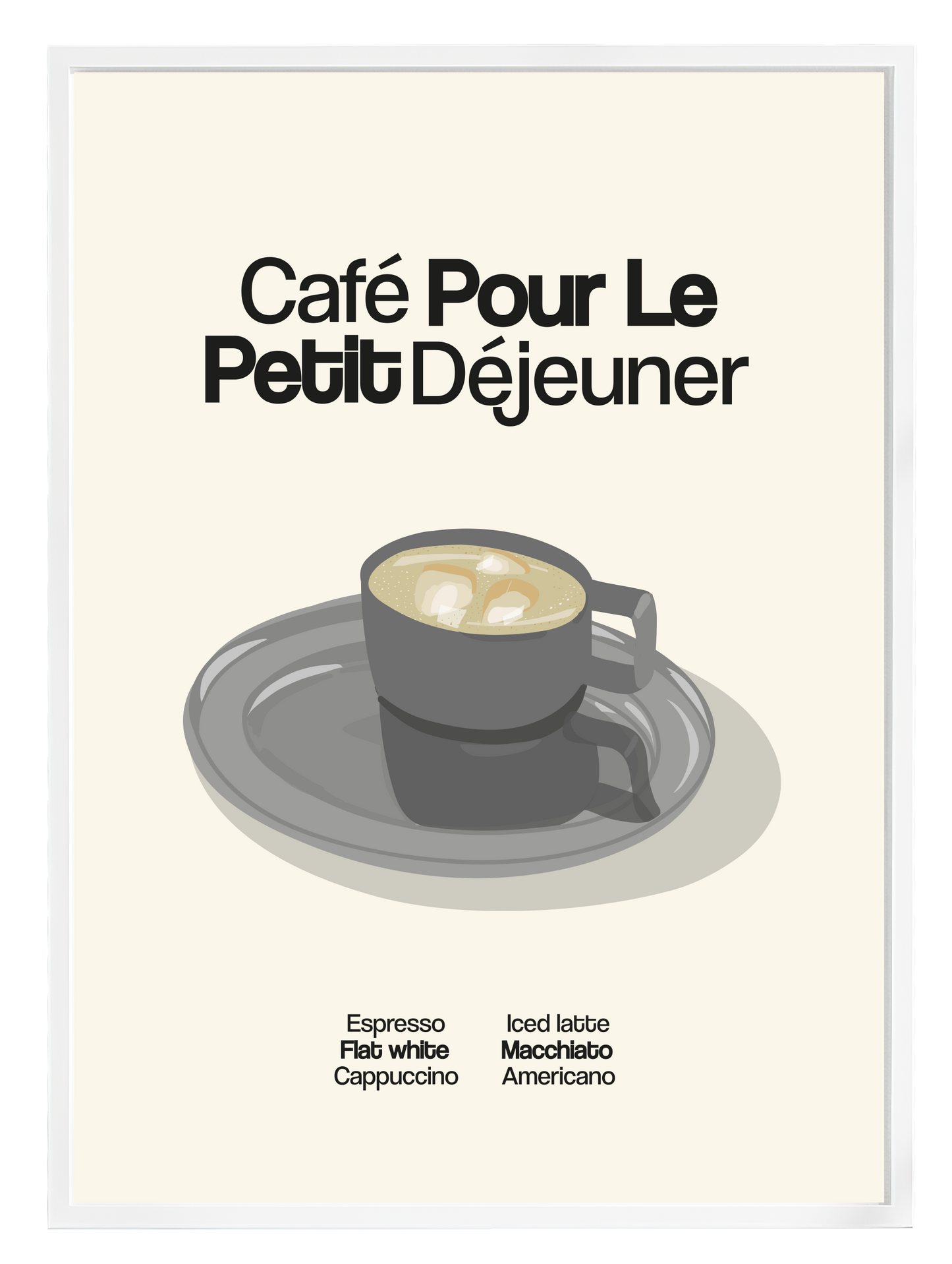 LE PETIT DÉJEUNER BLACK Poster