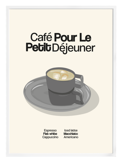 LE PETIT DÉJEUNER BLACK Poster