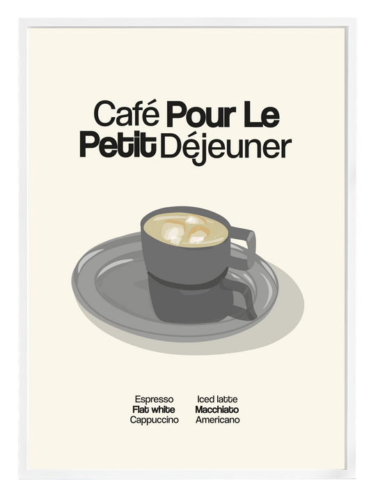 LE PETIT DÉJEUNER BLACK Poster