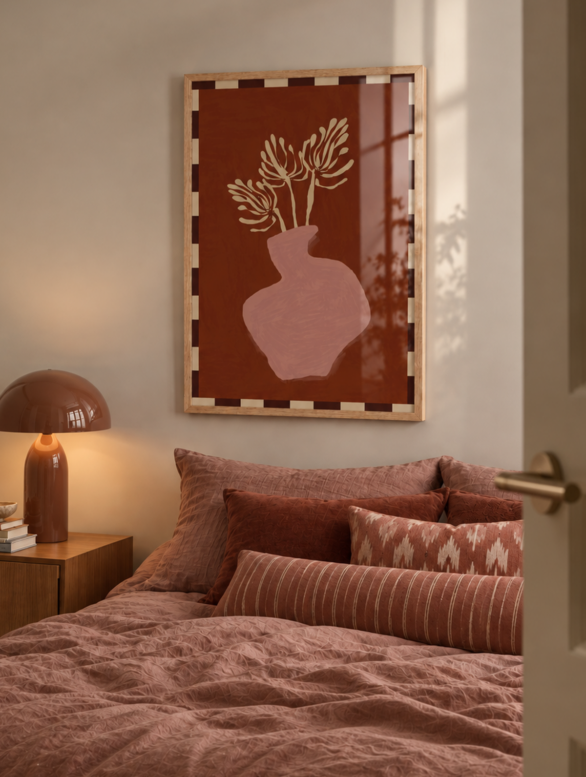 Luna Burnt Orange Poster