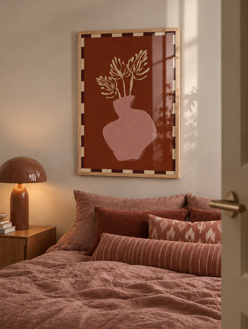 Luna Burnt Orange Poster